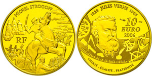 France 10 Euro, Gold, 2006, Michel Strogoff ... 