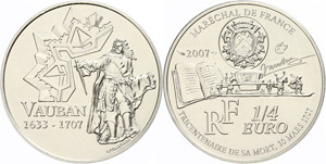 Frankreich 1/4 Euro, 2007, Sebastien Le ... 
