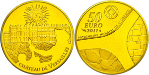 France 50 Euro, Gold, 2011, 60 years UNESCO ... 