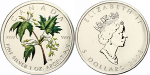 Canada 5 dollars, 2003, Maple Leaf - maple ... 