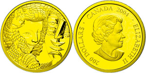 Canada 200 dollars, Gold, 2004, National ... 