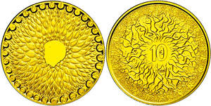 Niederlande 10 Euro, Gold, 2011, 50 Jahre ... 