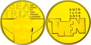 Niederlande 10 Euro, Gold, 2012, ... 