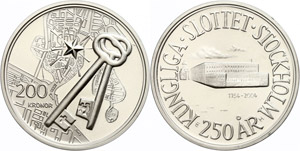 Schweden 200 Kronen, 2004, 250 Jahre ... 