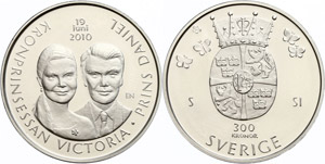 Schweden 200 Kronen, 2010, Hochzeit von ... 