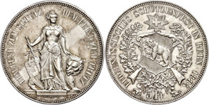 Switzerland 5 Franc, 1885, Bern, HMZ ... 