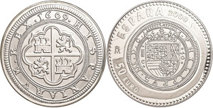 Spain 50 Euro, 2009, Spanish Silver coin, ... 