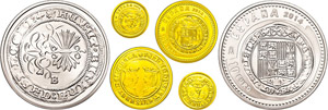 Spain 2015, Set to 10, 20 and 100 Euro, ... 