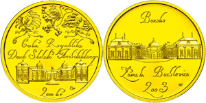 Czech Republic 2000 coronas, Gold, 2003, ... 