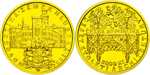 Czech Republic 2000 coronas, Gold, 2004, ... 