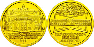 Czech Republic 2000 coronas, Gold, 2005, ... 