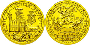Czech Republic 2500 coronas, Gold, 2007, ... 