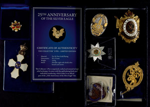 Decoration and emblem, 7 replicas, as well ... 