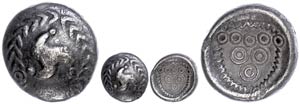 Coins Celts Hessen, silver stater (5, 25g), ... 
