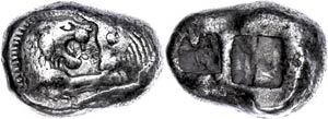 Lydia Stater (10, 49g), 561-546 BC, Kroisos, ... 