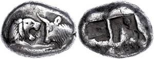 Lydia Stater (10, 51g), 561-546 BC, Kroisos, ... 