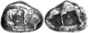 Lydia Stater (10, 62g), 561-546 BC, Kroisos, ... 