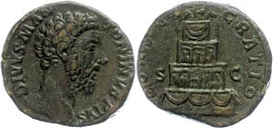 Coins Roman Imperial period Marcus Aurelius, ... 