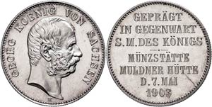 Sachsen Silber-Gedenkmünze in 2 Mark ... 