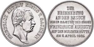 Saxony Silver Commemorative coin in 2 Mark ... 