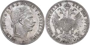 Old Austria coins until 1918 Thaler, 1867, ... 