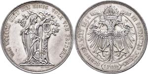 Old Austria coins until 1918 Thaler, 1868, ... 