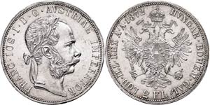 Old Austria coins until 1918 Double guilder, ... 