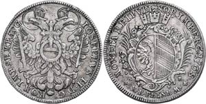Augsburg Imperial City Thaler, 1768, with ... 