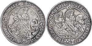 Saxony-Altenburg Duchy Thaler, 1619, Johann ... 
