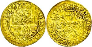 Trier Archdiocese Gold guilders (3, 42g), o. ... 