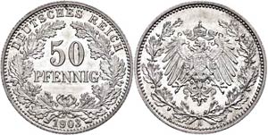 Kleinmünzen 1871-1922 50 Pfennig, 1903, f. ... 