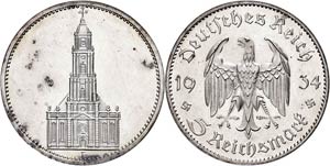 Münzen Drittes Reich 5 Reichsmark, 1934, F, ... 