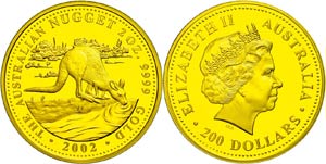 Australien 200 Dollars, Gold, 2002, ... 