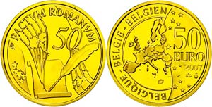 Belgien 50 Euro, Gold, 2007, 50 Jahre ... 