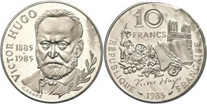 France 10 Franc, 1985, Piédfort, Hugh, ... 