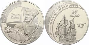 Frankreich 10 Euro, 2011, Segelschiff Grande ... 