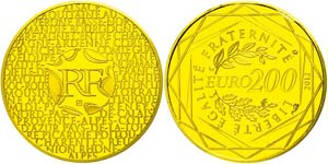 Frankreich 200 Euro, 2012, 50 Jahre Regionen ... 