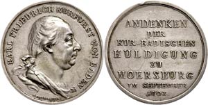 Medaillen Deutschland vor 1900 Baden, Karl ... 