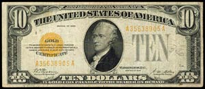  USA, 10 dollars, 1928, Alexander hamilton, ... 