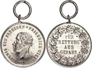  Prussia, civil badge of honour, rescue ... 