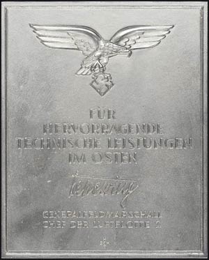  Air Force, cast iron plaque for ... 
