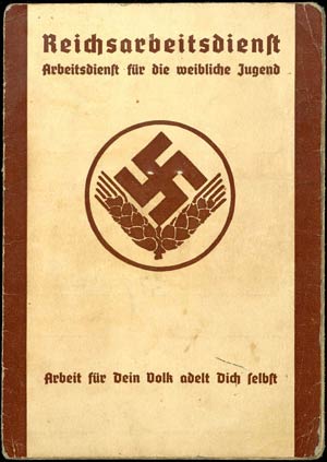  Identification card Reich Labour Service, ... 