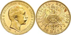 Prussia 20 Mark, 1902, Wilhelm II., ... 