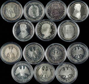 Federal coins after 1946 5 Mark Leibniz till ... 