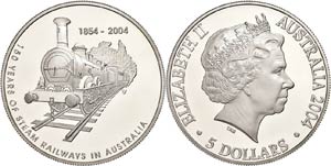Australia 5 dollars, 2004, century and a ... 