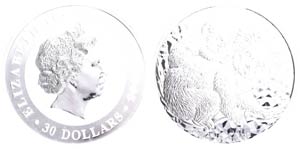 Australia 30 dollars, silver, 2008, koala, ... 