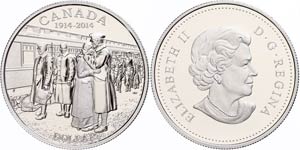Kanada 1 Dollar, 2014, 100 Jahre erster ... 