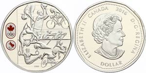 Kanada 1 Dollar, 2016, Olympische Spiele Rio ... 