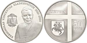 Lithuania 50 Litu, 2005, Vincentas ... 