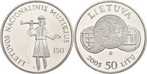 Lithuania 50 Litu, 2010, century and a half ... 